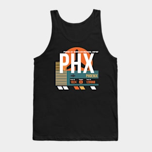 Phoenix (PHX) Airport Code Baggage Tag A Tank Top